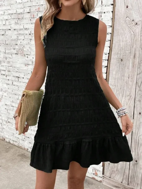 New Summer Sleeveless Ruffle Mini Dress - Image 6