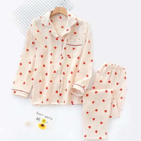 2pc Cotton Pajama Set Women's - Image 12