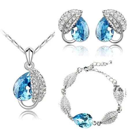 Crystal Water Necklace, Earrings and Bracelet Set - Image 7