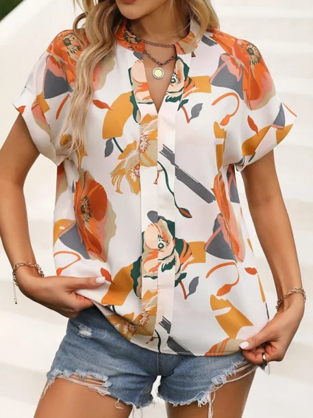 Women's Flora Print Blouse - Image 5