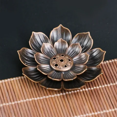 Incense Stick Holder Alloy Lotus - Image 6