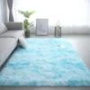 VIKAMA Silk Wool Rugs Children's Room Living Room Bedroom Tie-Dye Non-Slip Washable Machine Washable Carpet Mats - Image 4