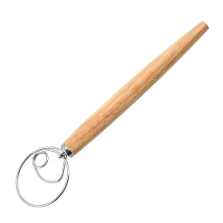 Dough Mixer Wooden Handle 430 Stainless Steel - Image 8