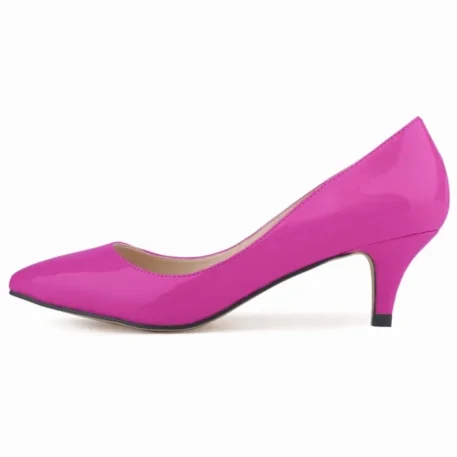 Classic Low Med Kitten Heels - Image 16