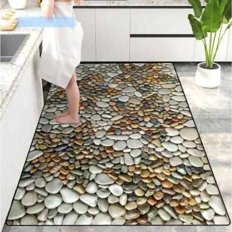 Creative Pebble Door Mat Absorbent with a Non slip back - Image 14