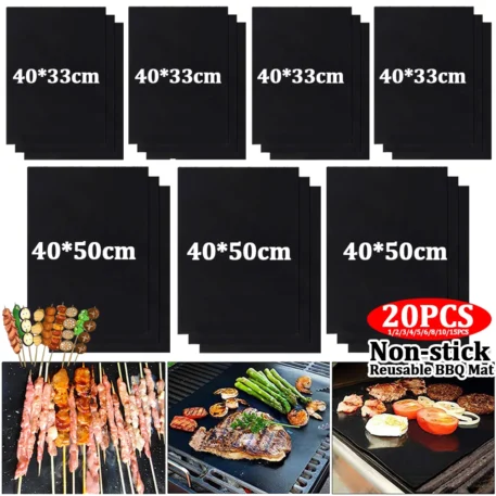 1-20 PCS Non-stick BBQ Grill Mat