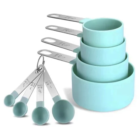 4PCS or 8PCS Plastic measuring Cup and Spoon Set Stainless Steel - Image 7