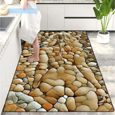 Creative Pebble Door Mat Absorbent with a Non slip back - Image 5