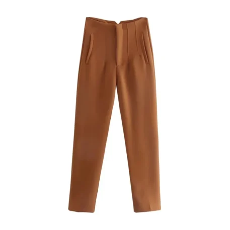 TRAF Casual Basic Solid Pants - Image 13