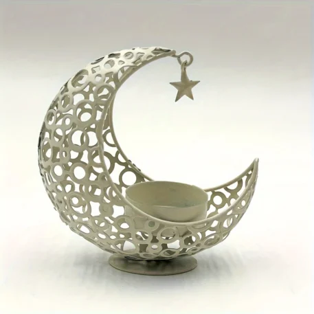 10.5CM  crescent moon star moon metal candle holder - Image 7