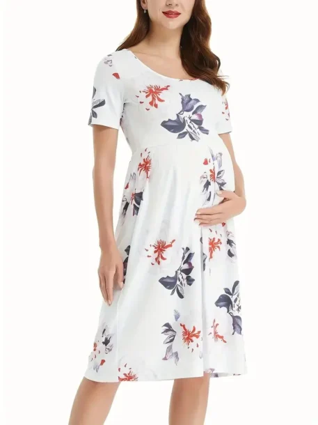 Spring - Summer Maternity Casual Dress - Image 7