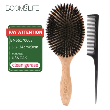 Boar Bristle Hair Brush - Image 9