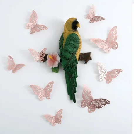 12Pcs 3D Hollow Butterfly Creative Wall Sticker - Image 5