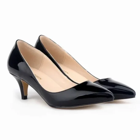 Classic Low Med Kitten Heels