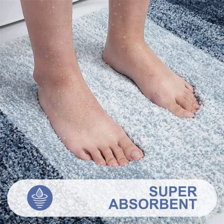 Luxury Bathroom Rug Soft Foot Mat Absorbent Microfiber - Image 4