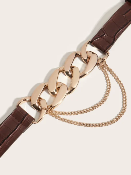 Fashionable removable chain buckle - trendy belt - Image 4