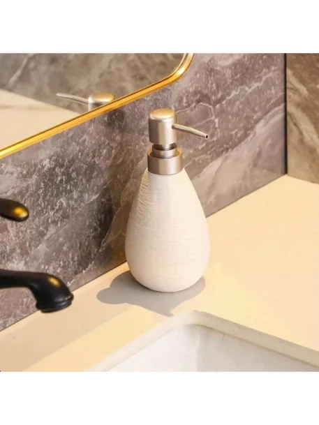 Creative Retro Style Ceramic Push-Type Soap Dispenser With Pump - Image 8