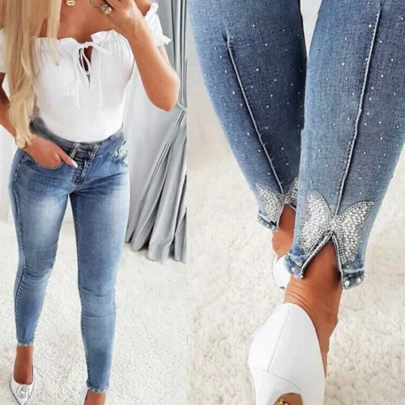 Women's High Waist Vintage Jeans - Image 6