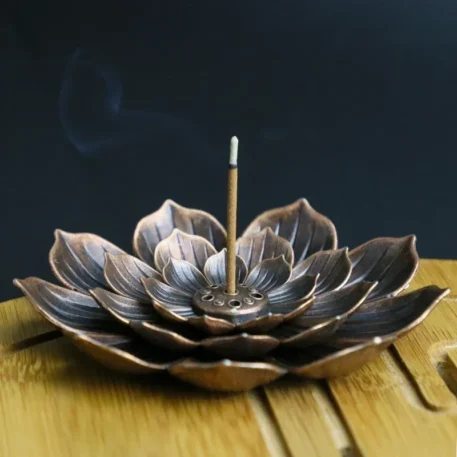 Incense Stick Holder Alloy Lotus - Image 4