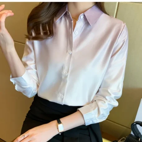 Spring Summer Button Gradient Color Shirt - Image 6