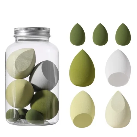 Makeup Sponge Set  Contains 4 Large And 3 Small Makeup Eggs - Image 7