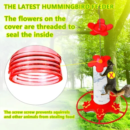 Hanging Hummingbird Bird Feeder Anti-ants -  Leakproof - Image 5