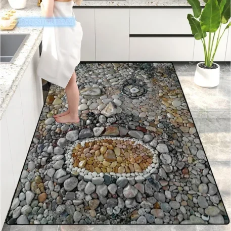 Creative Pebble Door Mat Absorbent with a Non slip back - Image 12