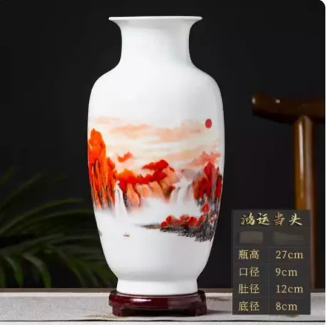 Jingdezhen Ceramic Vase -  Vintage Chinese - Image 23