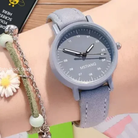 Ladies PU Leather Strap Quartz Wristwatch - Image 2