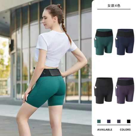 Summer Sports Workout Running Shorts with Pockets - Image 3