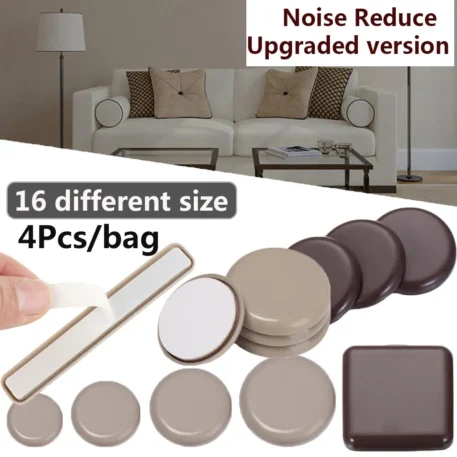 4pcs Furniture Leg Slider Pads Anti Scratch - Image 4