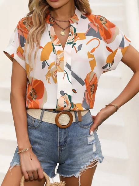 Women's Flora Print Blouse - Image 2