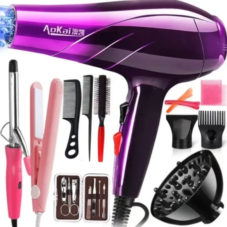 Professional Powerful Hair Dryer with Salon Tools