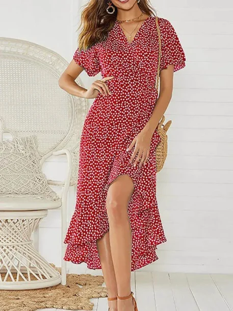 Summer Beach Maxi Dress  Floral Print - Image 9