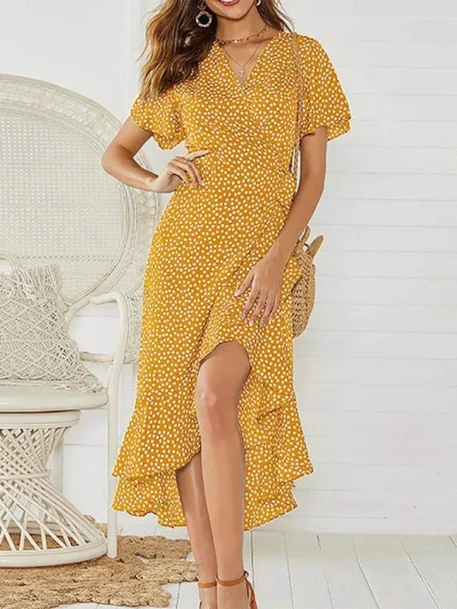 Summer Beach Maxi Dress  Floral Print - Image 3