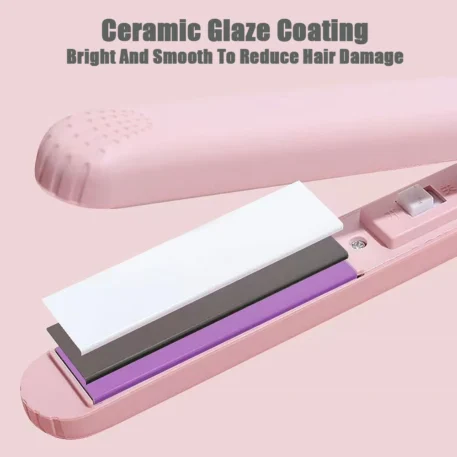 Pink Ceramic Flat Iron Hair Straightener - Image 5