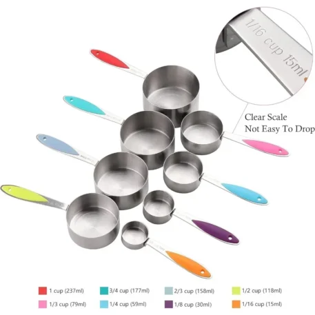 17pcs Stainless Steel Measuring Cup with Magnetic Spoons - Image 4