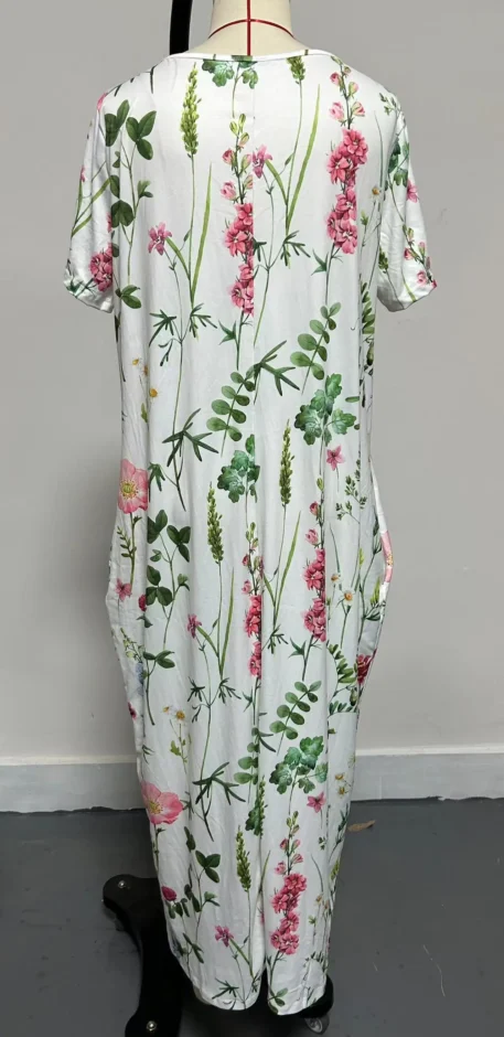 Women's plus size floral print dress - Image 5