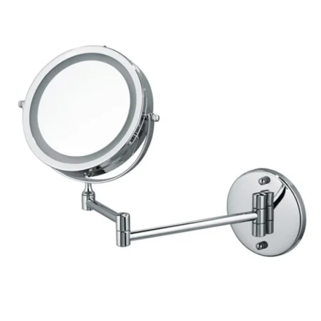 Wall Mounted Folding Arm Extend Bathroom Mirror With LED Light 10X Magnification - Image 2