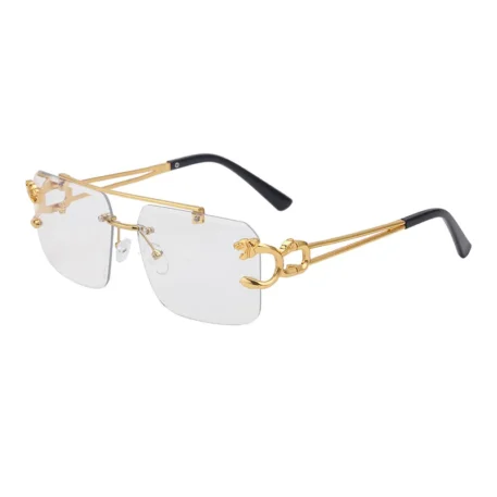 Fashion Leopard Rimless Sunglasses - Image 24