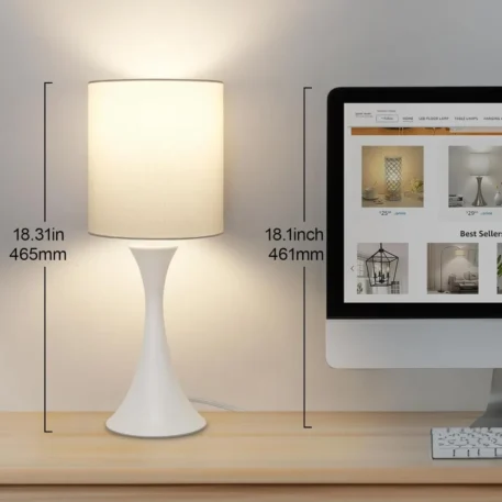 Modern Table Lamps, 3 Way Touch Control - Image 4