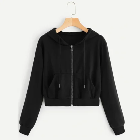 Streetwear  Hoodie with Zipper and Pockets - Image 3