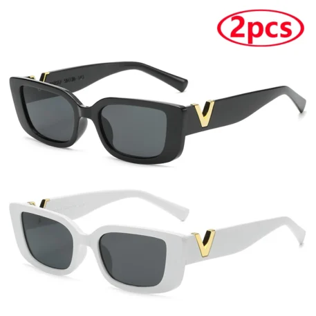 Fashion Rectangle Sunglasses - Image 8