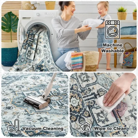 Washable Rug with Non-Slip Backing - Image 3