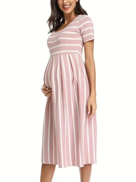 Spring - Summer Maternity Casual Dress - Image 9