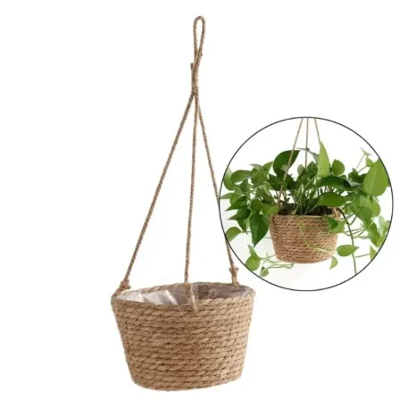 1 Set, Garden Hanging Macrame Baskets - Image 2