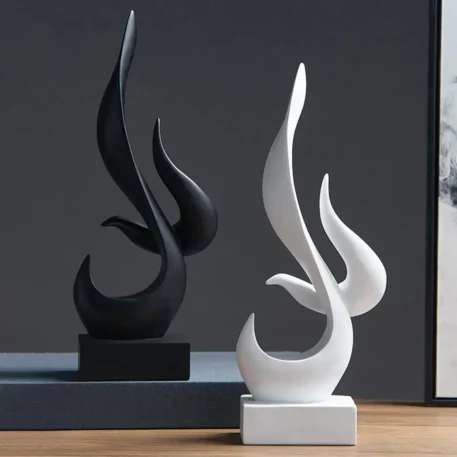 Resin Minimalist Sculpture Statues -  Abstract Figurines - Image 3