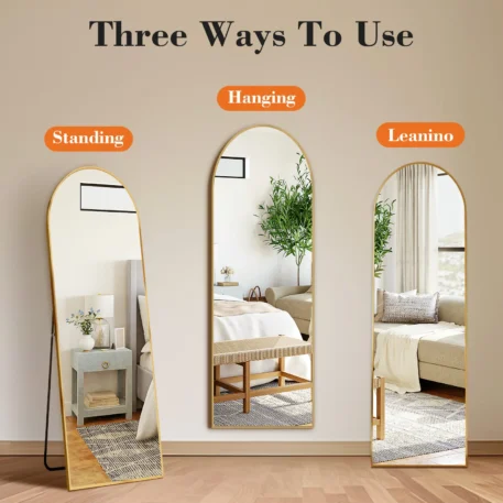 Full Body Wall Mirror 59"x16" Standing or  Hanging - Image 5