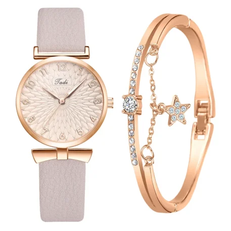 Women Bracelet Set  and a Quartz Watch - Image 25