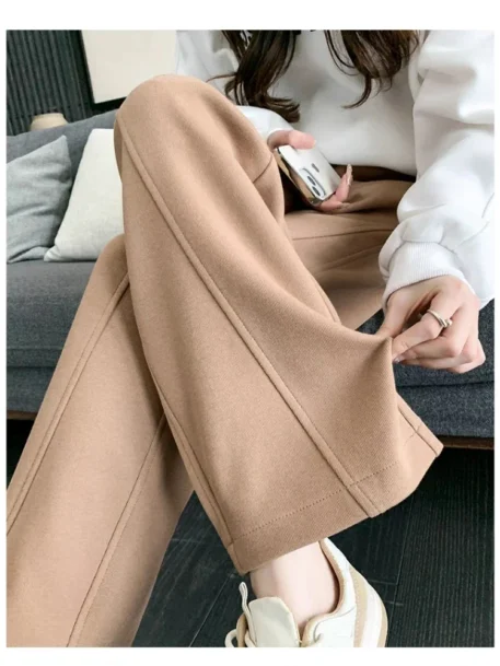 Autumn Maternity Casual Trousers High Waist